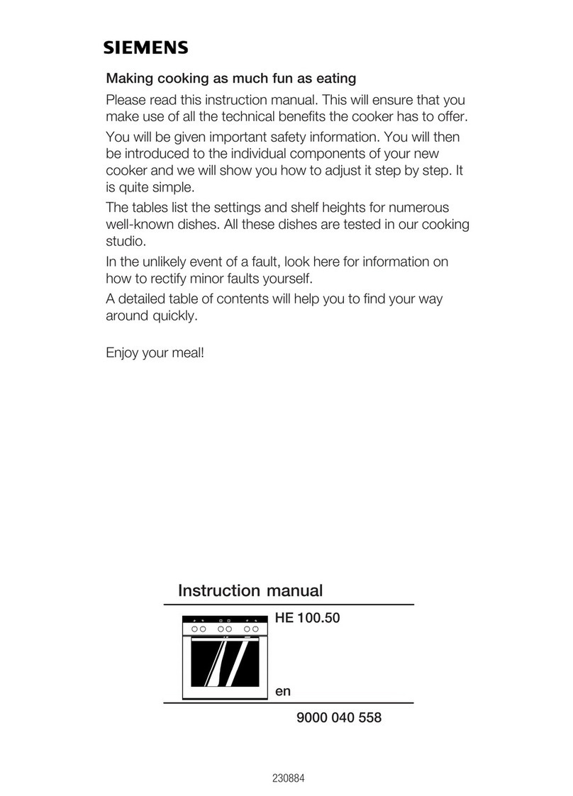 Siemens HE 100.50 instruction manual