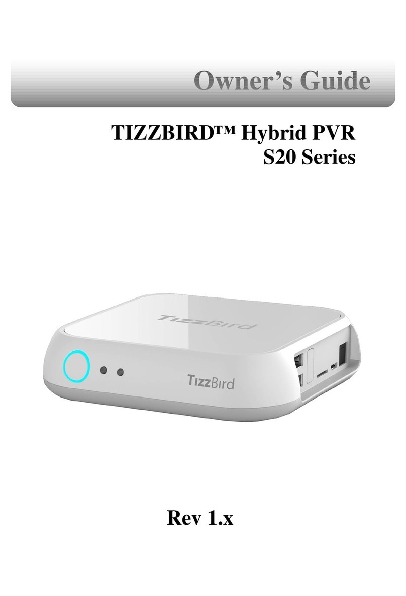 TizzBird S20 Series owner's guide