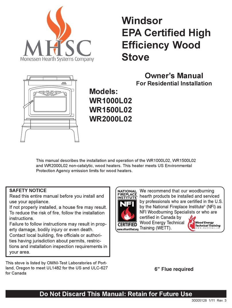 MHSC Windsor WR1000L02 owner's manual