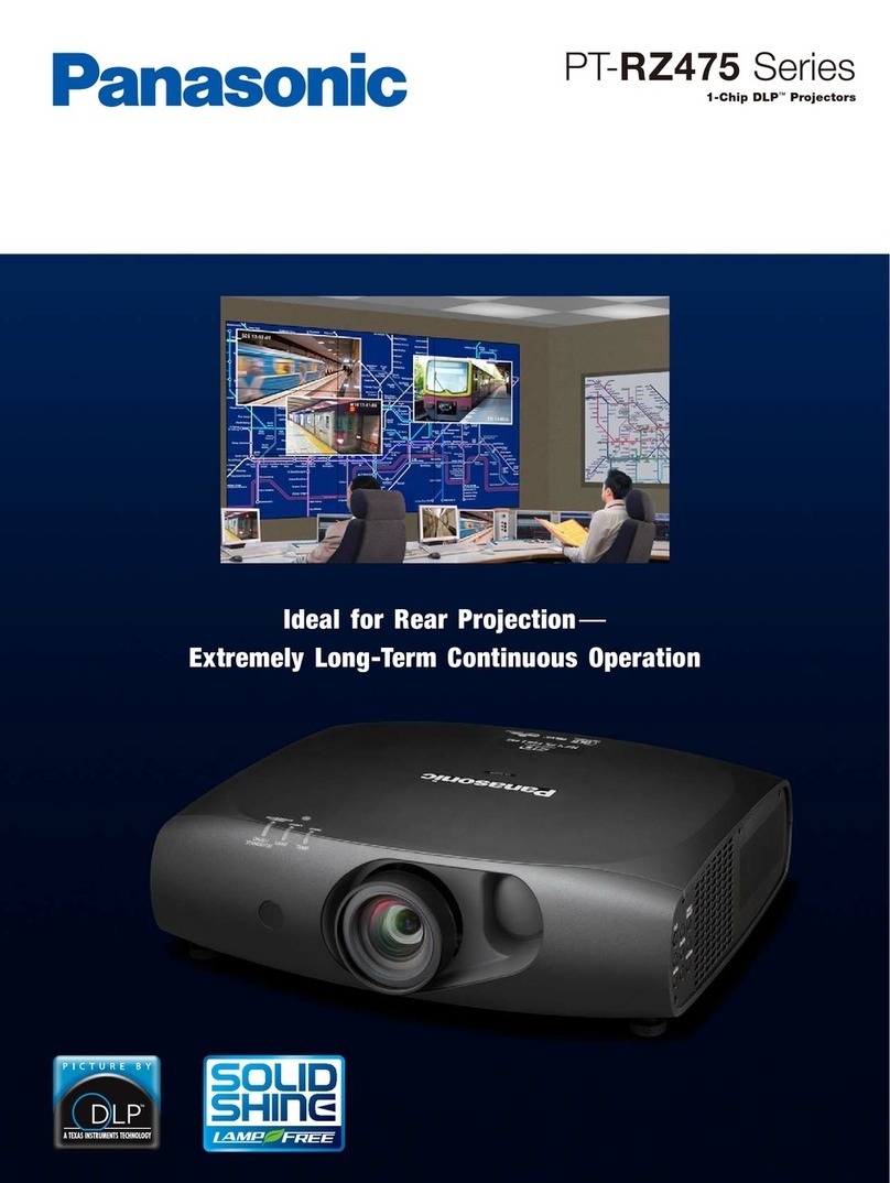 Panasonic PT-RZ475 series Specifications