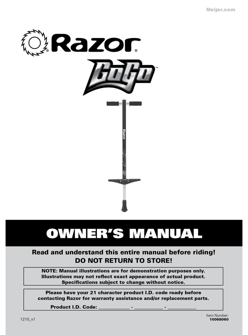 Razor GoGo Pogo owner's manual