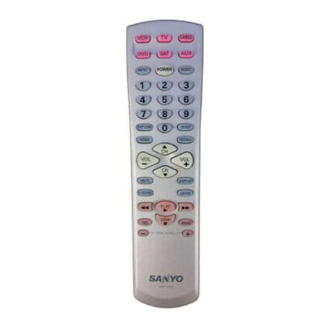 Sanyo RMT-U230 owner's manual