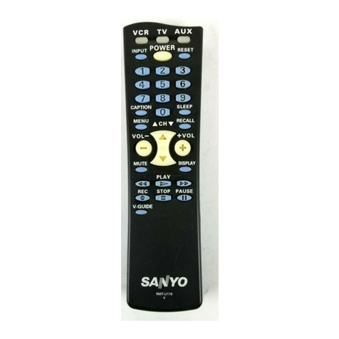 Sanyo Moonlight RMT-U110 User manual Sanyo Moonlight RMT-U110 User manual