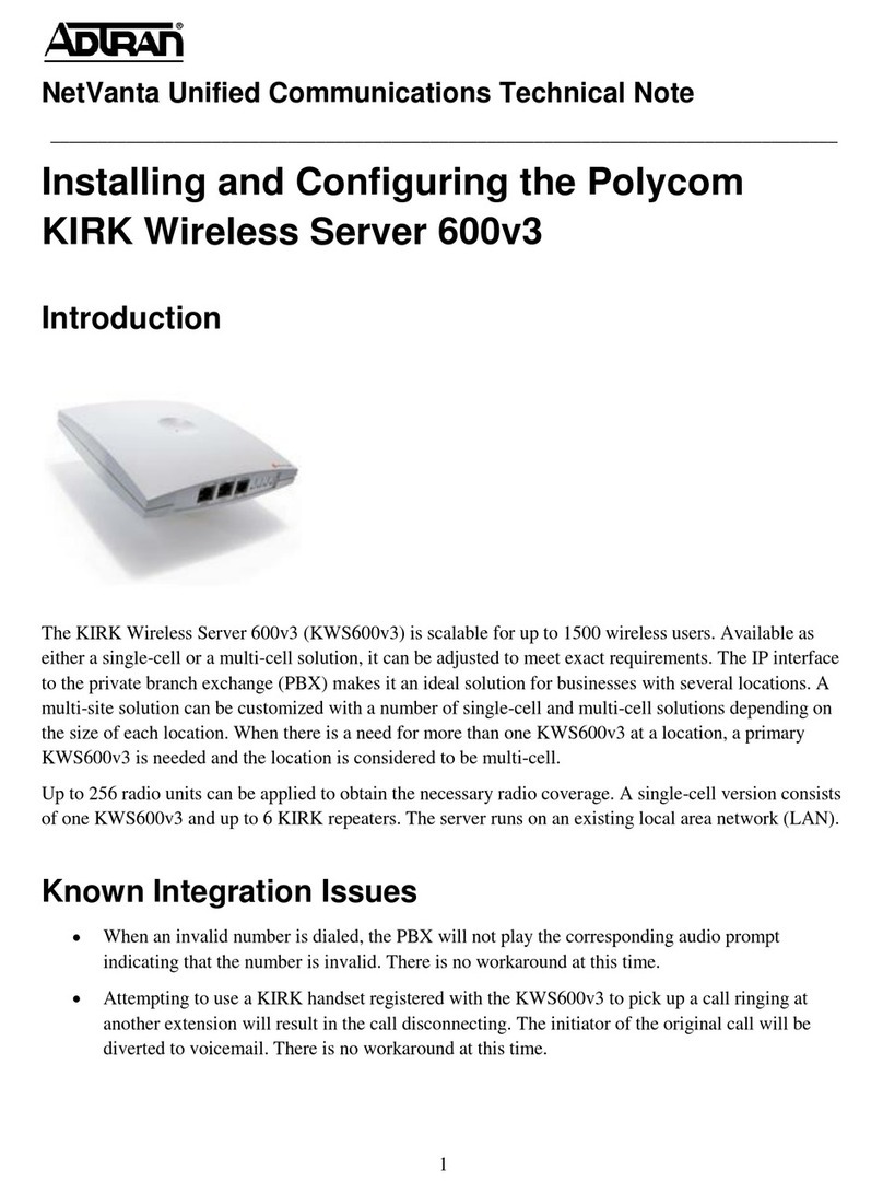 Polycom KWS600v3 Installation and configuration guide