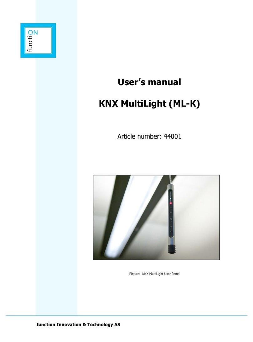 function Innovation & Technology AS KNX MultiLight user manual function Innovation & Technology AS KNX MultiLight user manual