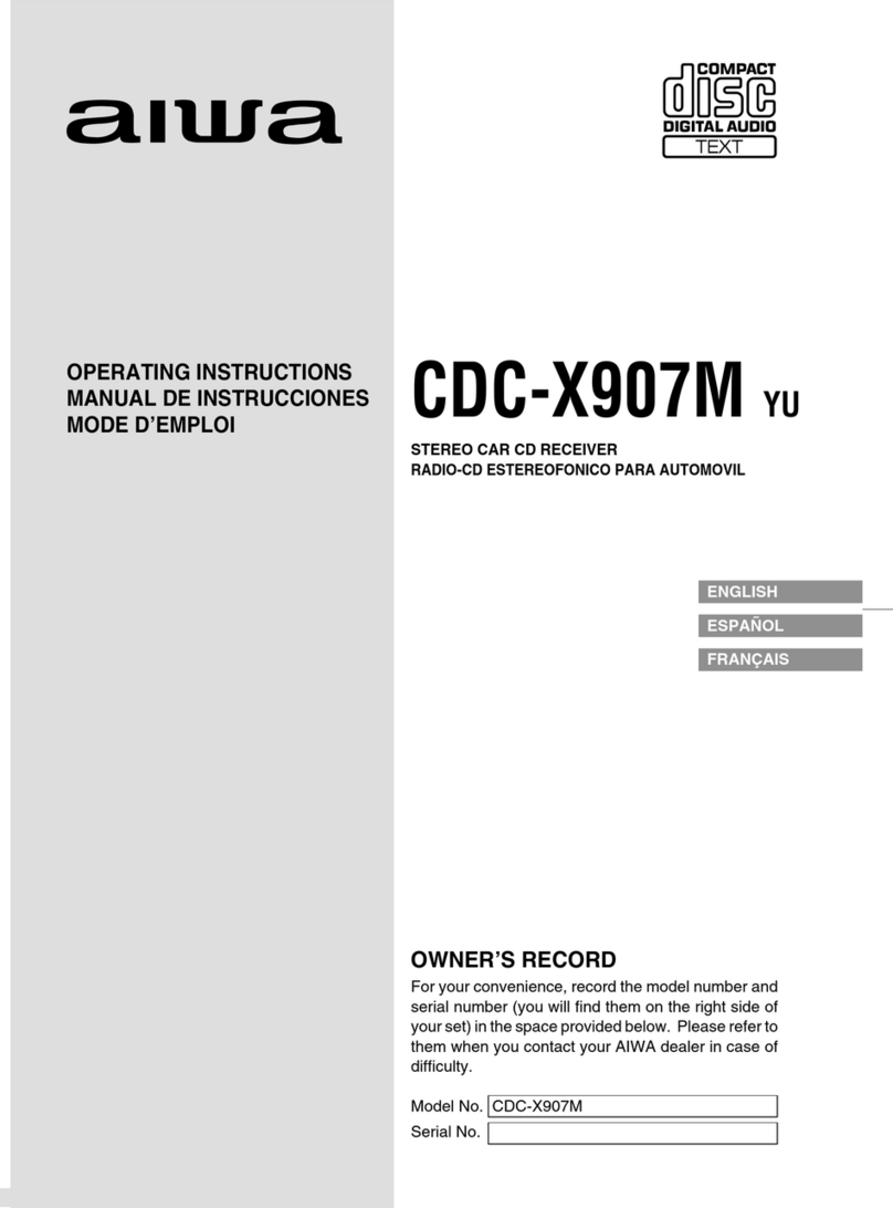 Aiwa CD-CX907M User manual