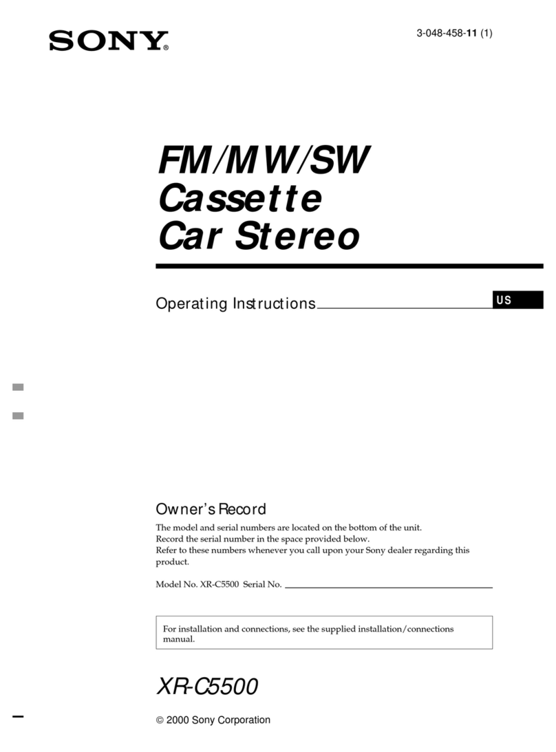 Sony XR-C5500 User manual