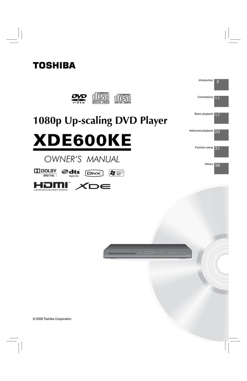 Toshiba XDE600KE User manual