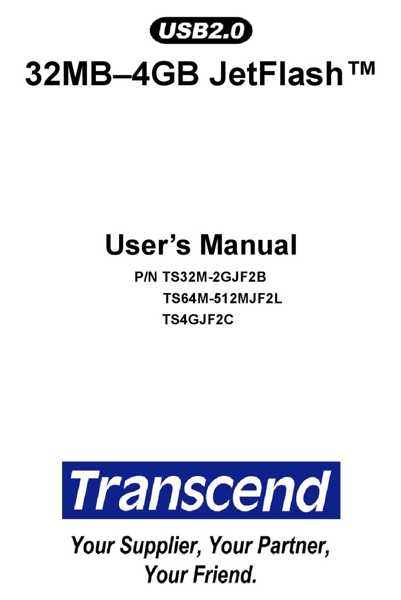 Transcend JETFLASHTM TS32M-2GJF2B User manual Transcend JETFLASHTM TS32M-2GJF2B User manual