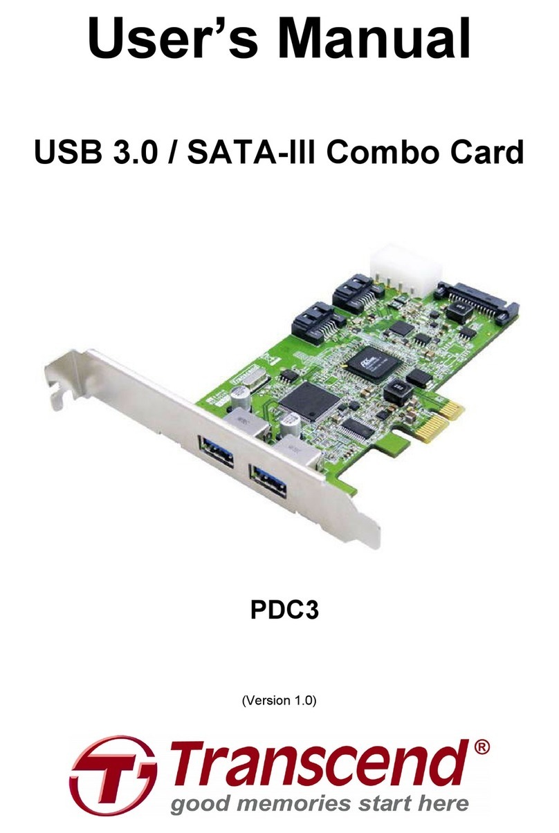 Transcend PDC3 user manual Transcend PDC3 user manual