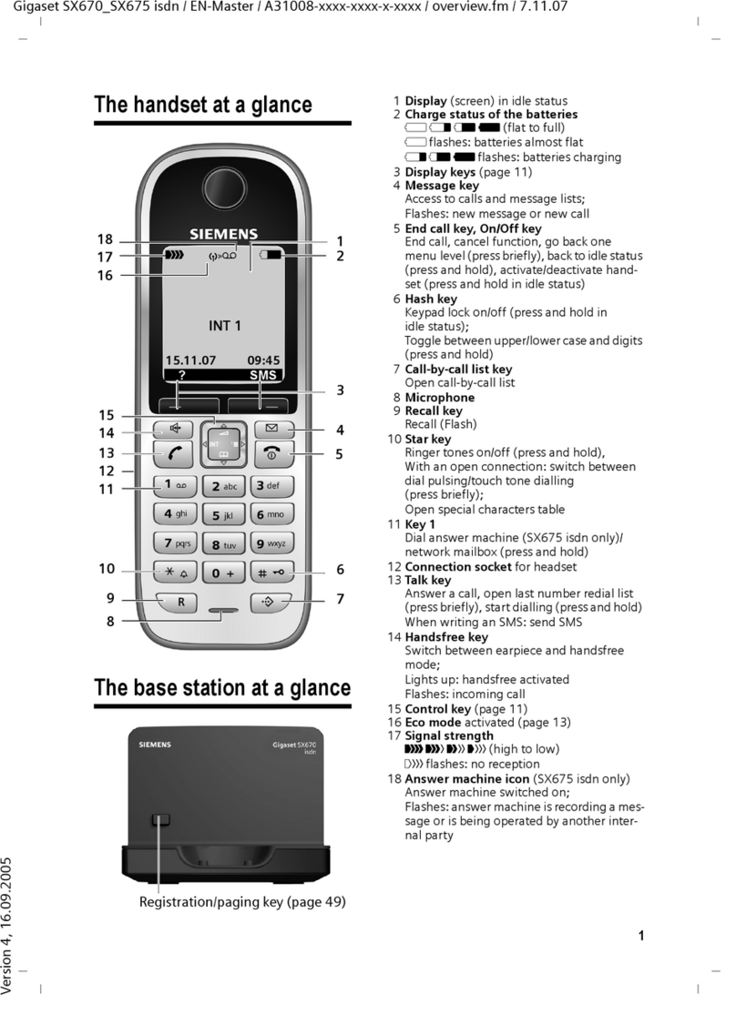 Siemens Gigaset SX670 isdn User manual