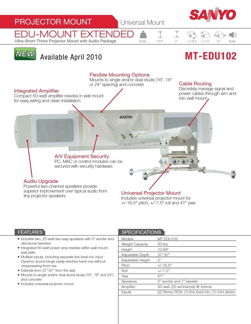 Sanyo MT-EDU102 Specifications