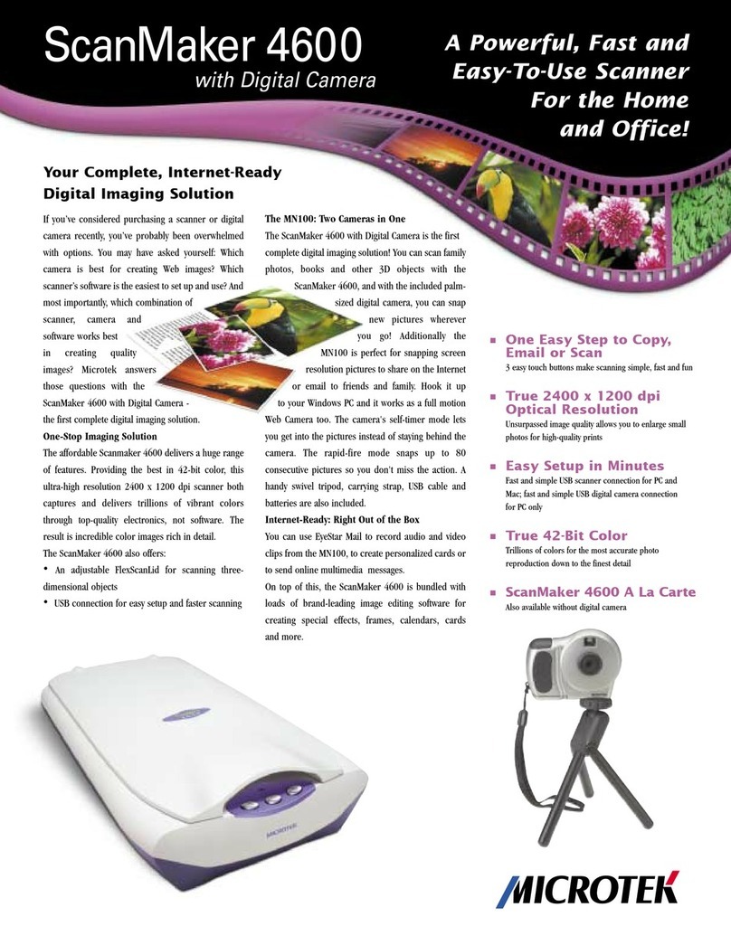 Microtek ScanMaker 4600 User manual