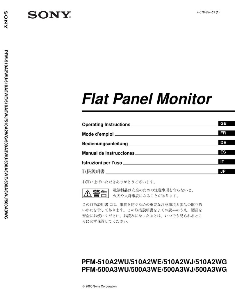 Sony PFM-510A2WU User manual