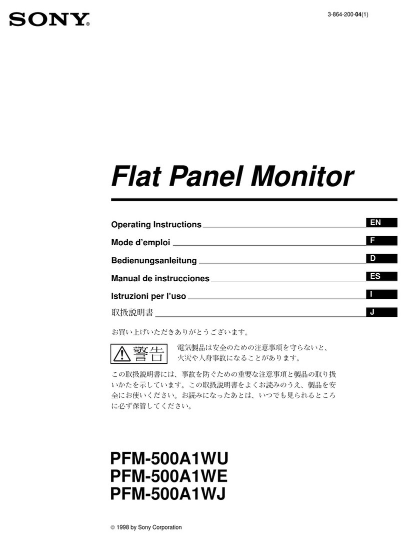 Sony PFM-500A1WU User manual Sony PFM-500A1WU User manual