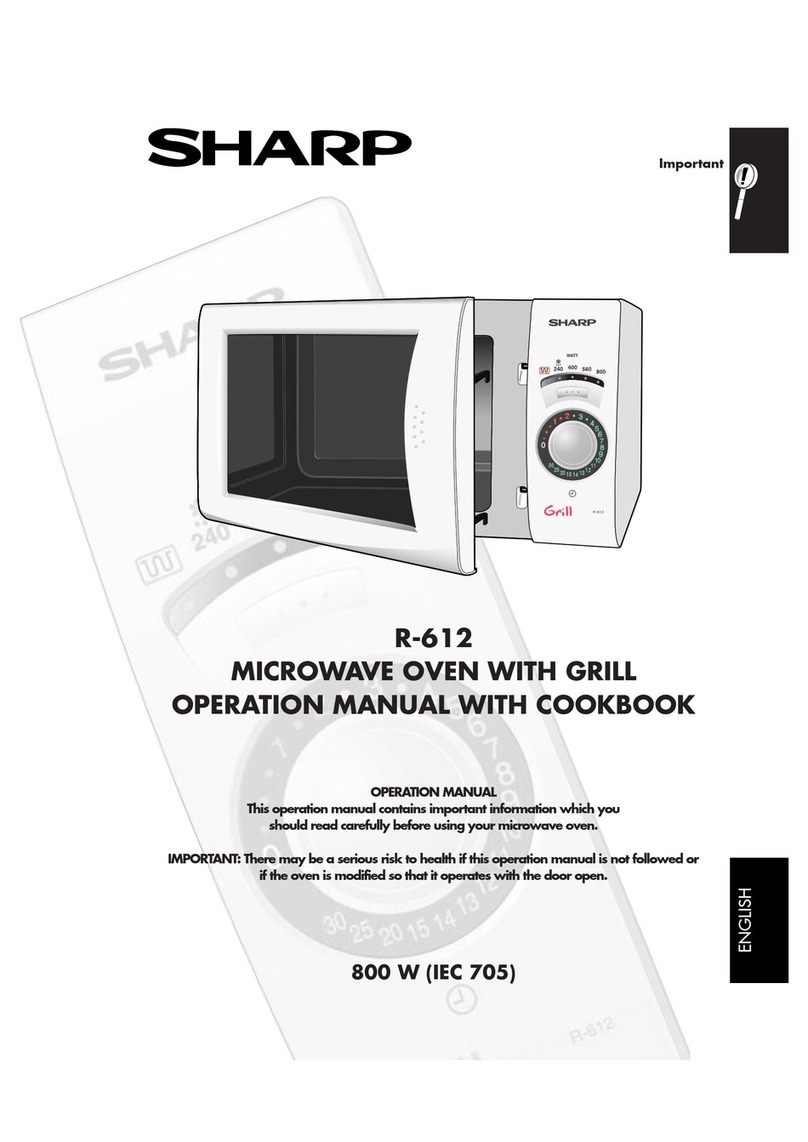 Sharp R-612 Instruction Manual Sharp R-612 Instruction Manual