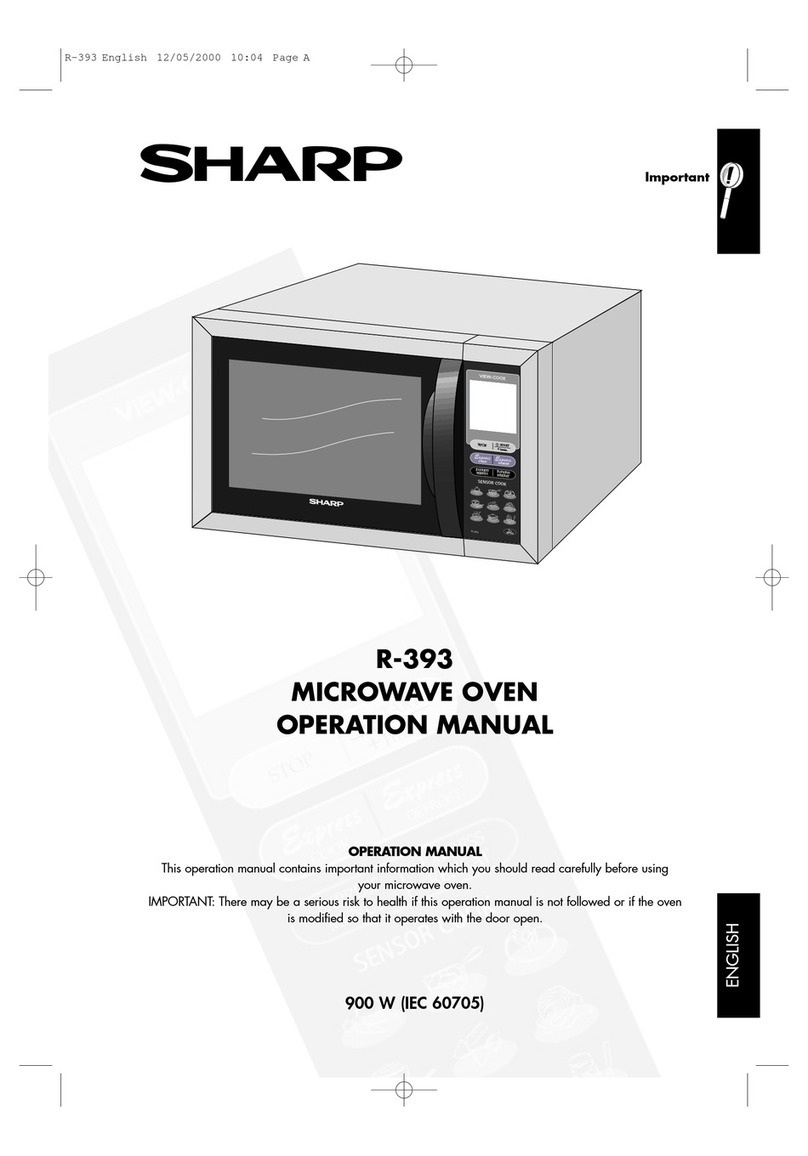 Sharp R-393 User manual