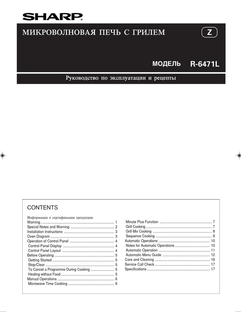 Sharp R-6471L User manual Sharp R-6471L User manual
