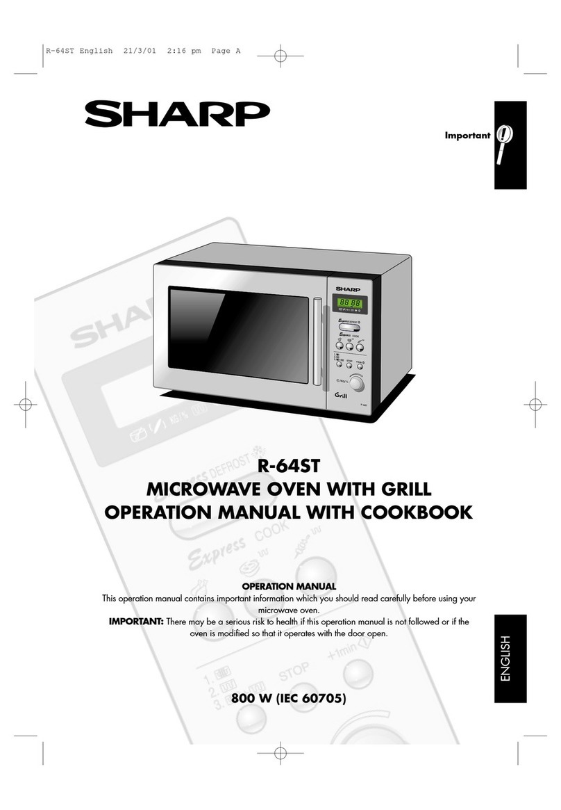 Sharp R-64ST Instruction Manual