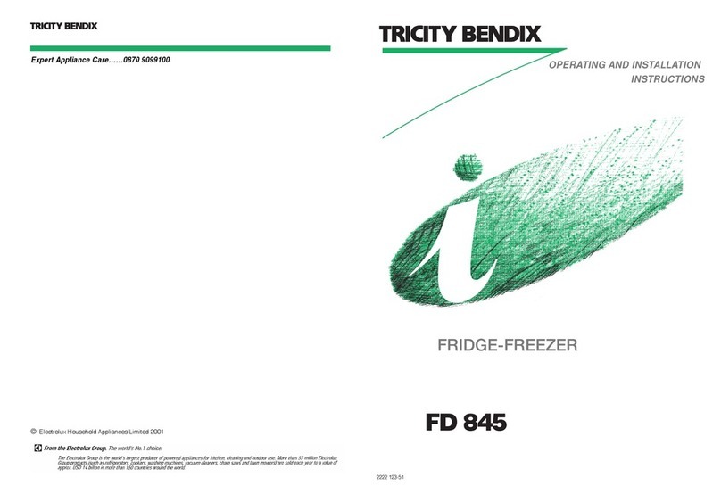 Tricity Bendix FD 845 S User manual
