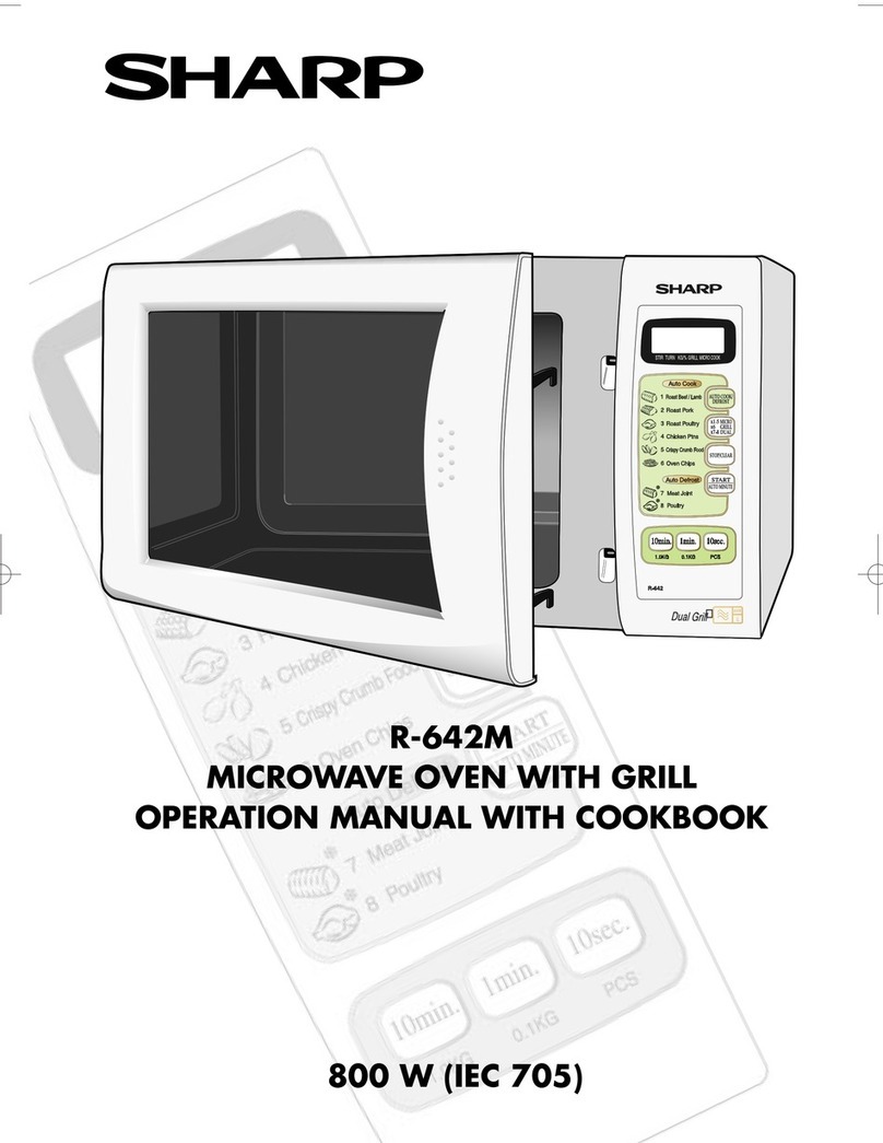 Sharp R-642M Instruction Manual