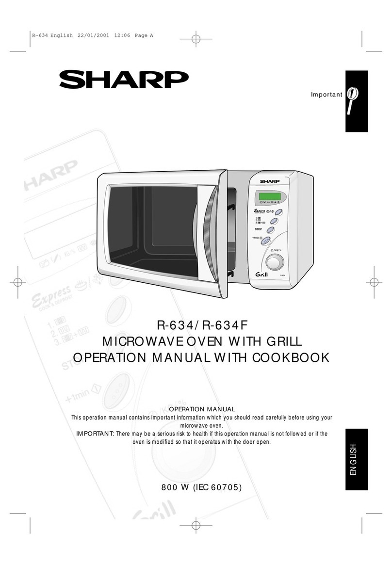 Sharp R-634 Instruction Manual
