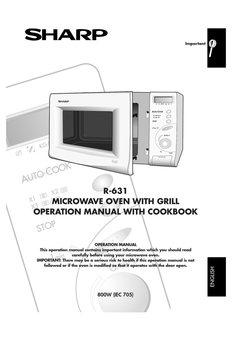 Sharp R-631 Instruction Manual Sharp R-631 Instruction Manual