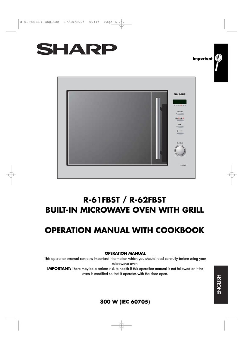 Sharp R-61FBST Instruction Manual Sharp R-61FBST Instruction Manual