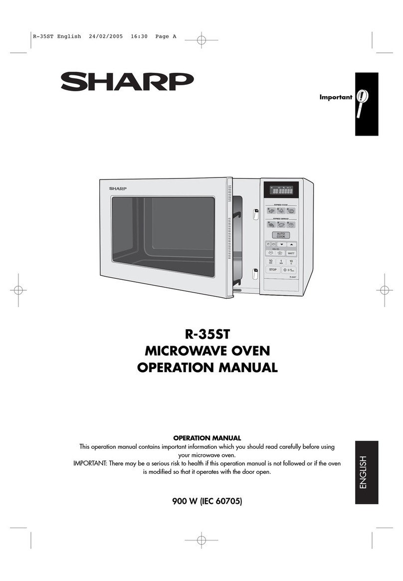 Sharp R-35ST Operation manual