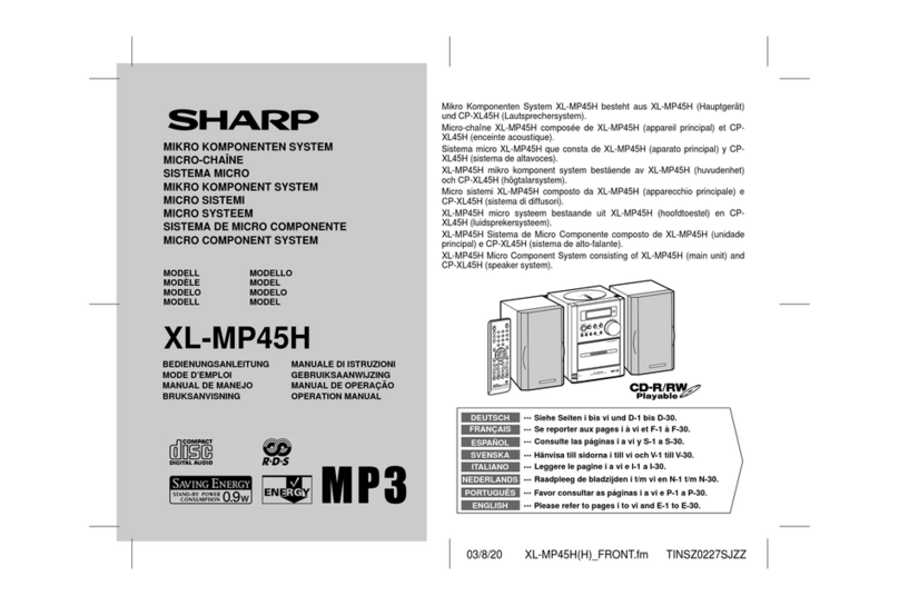 Sharp XL-MP45H User manual