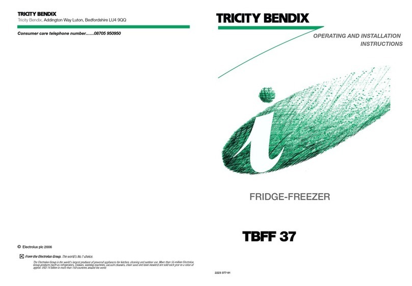 Tricity Bendix TBFF 37 User manual