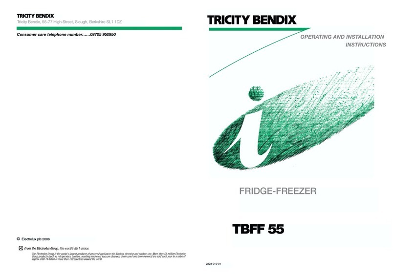Tricity Bendix TBFF 55 User manual