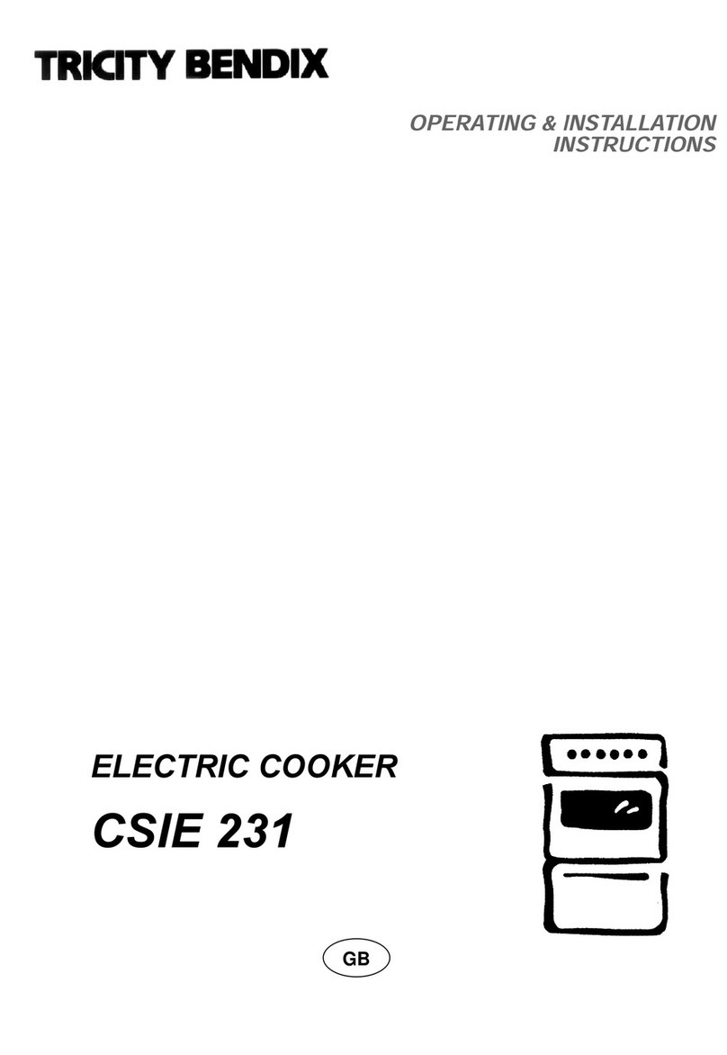 Tricity Bendix CSIE 231 Product guide
