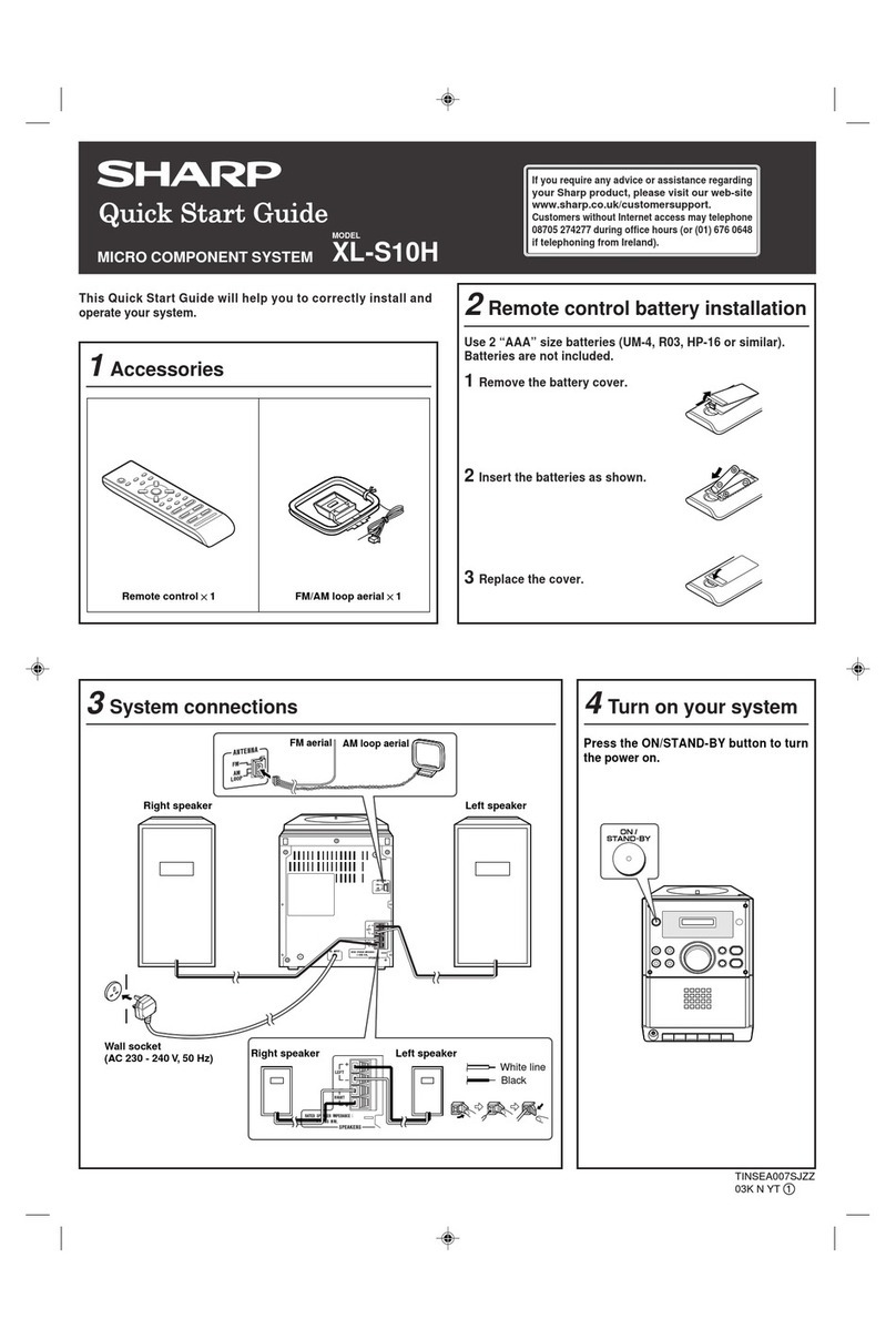 Sharp XL-S10H User manual