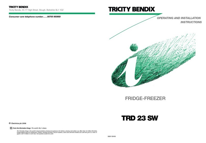 Tricity Bendix TRD 23 SW User manual