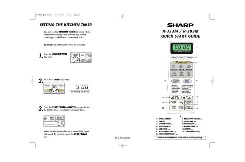 Sharp R-353M User manual