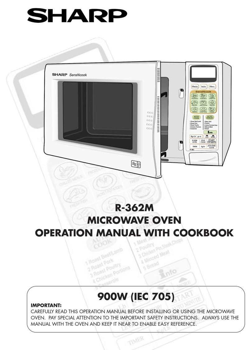Sharp R-362M Instruction Manual Sharp R-362M Instruction Manual