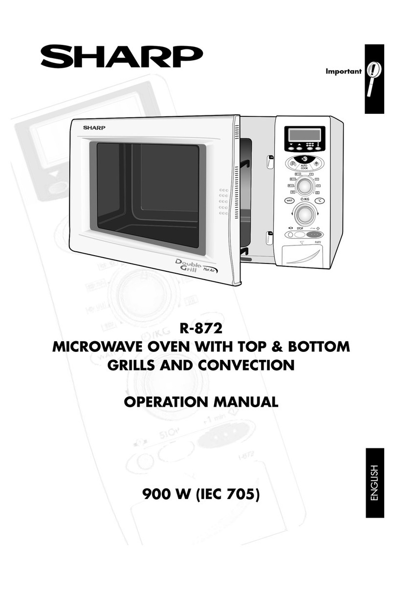 Sharp R-872 User manual