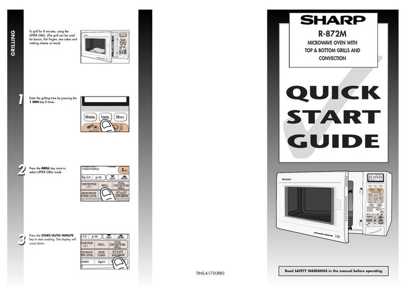 Sharp R-872M User manual