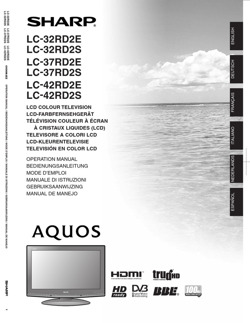 Sharp Aquos LC-32RD2E User manual