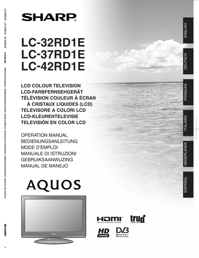 Sharp Aquos LC-32RD1E User manual