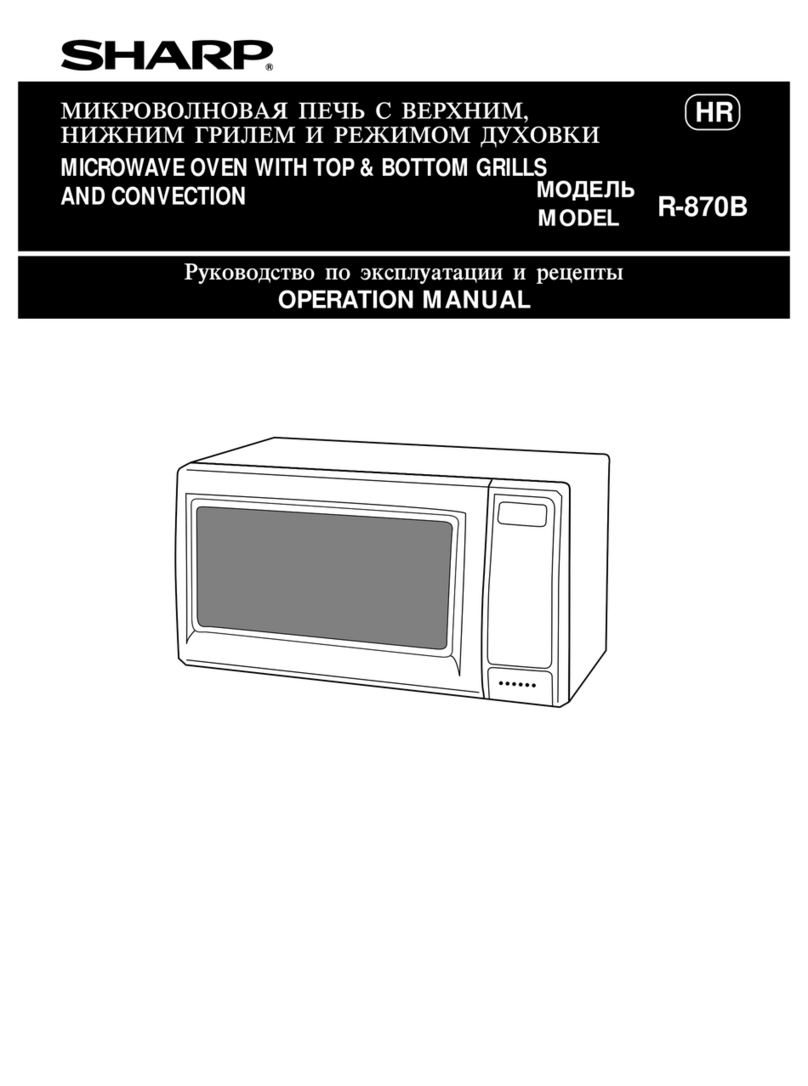 Sharp R-870B User manual