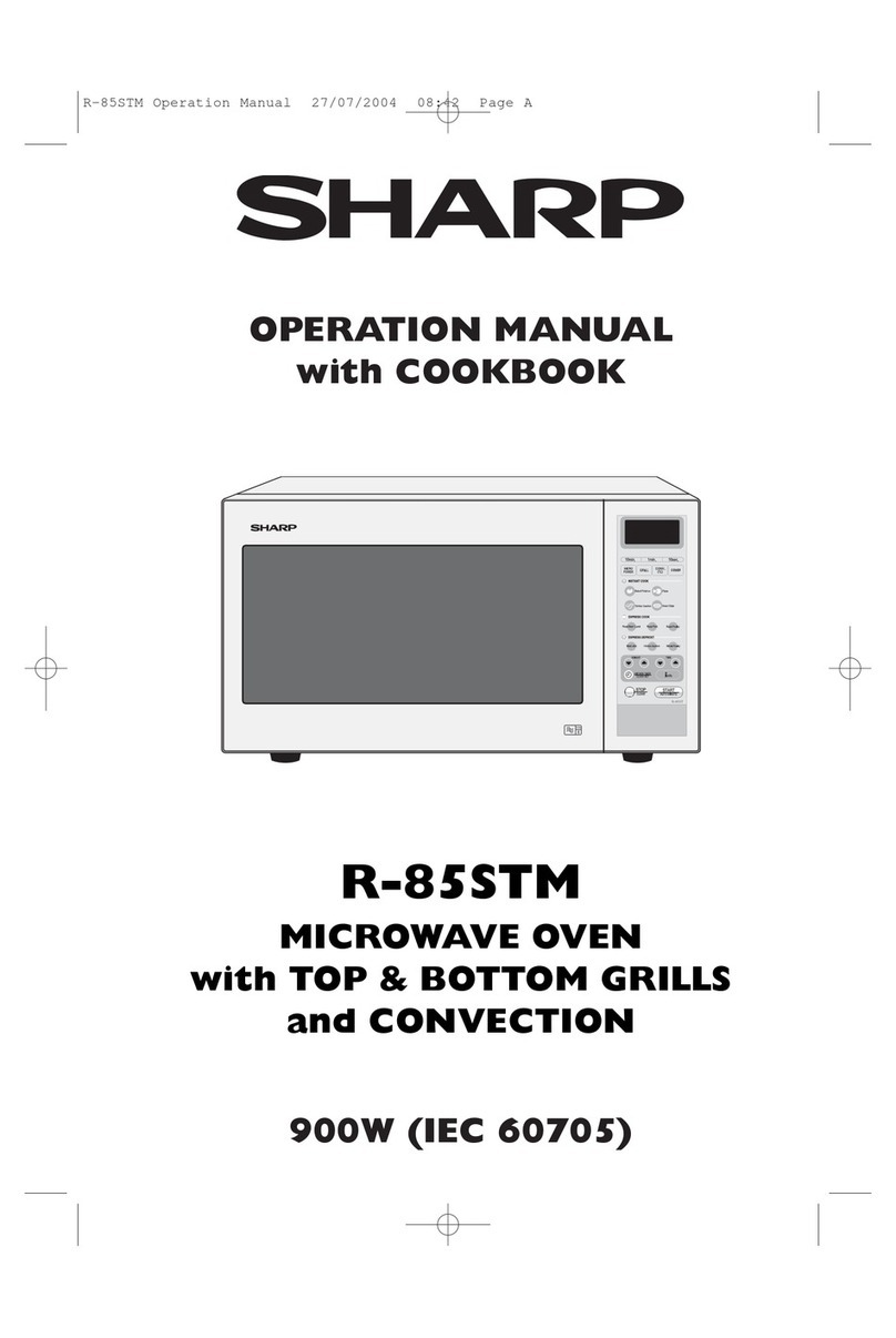 Sharp R-85STM Instruction Manual