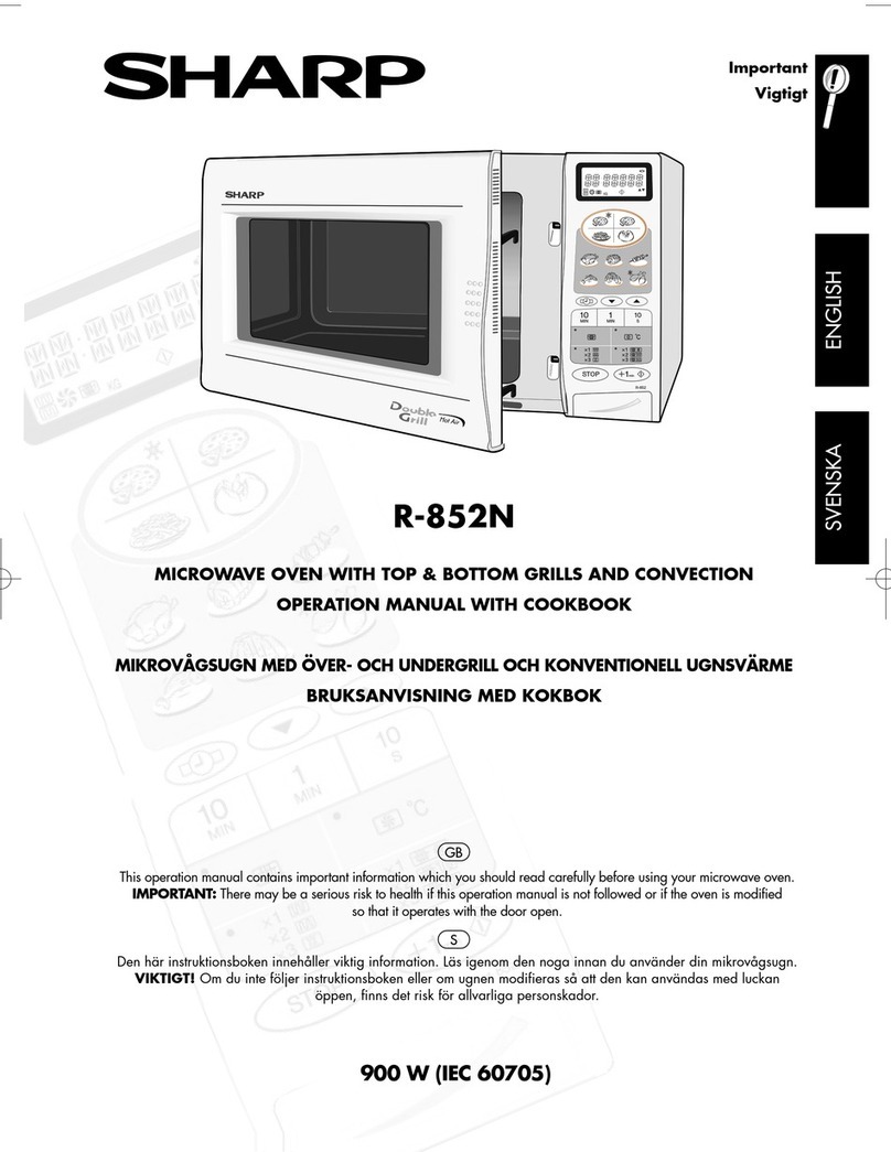 Sharp R-852N Instruction Manual Sharp R-852N Instruction Manual