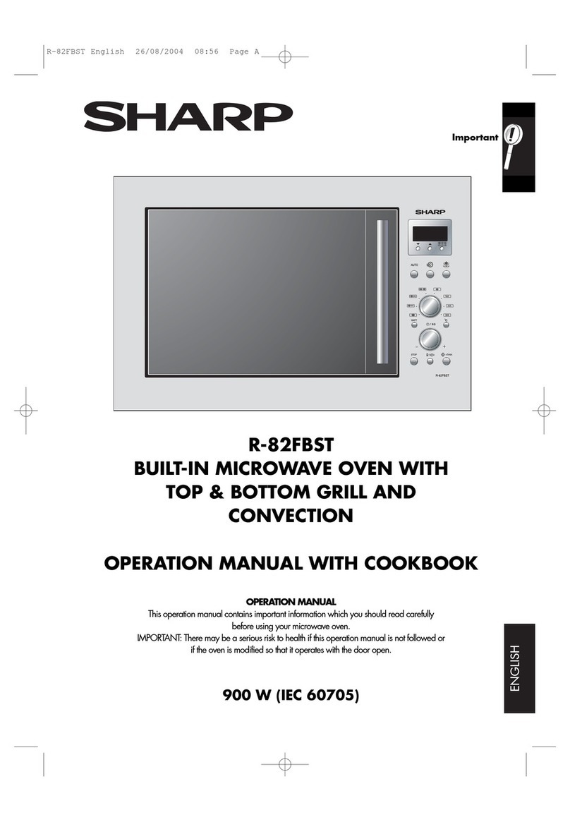 Sharp R-82FBST Instruction Manual