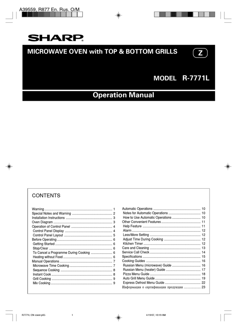 Sharp R-7771L User manual Sharp R-7771L User manual