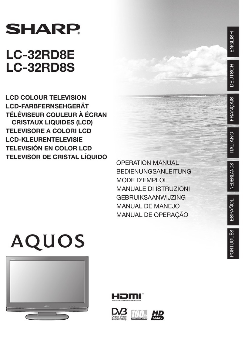 Sharp Aquos LC-32RD8E User manual