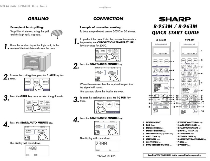 Sharp R-953M User manual