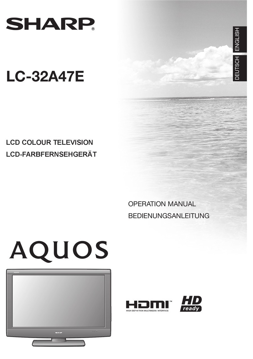 Sharp Aquos LC-32A47E User manual Sharp Aquos LC-32A47E User manual