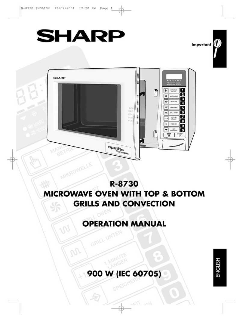 Sharp R-8730 User manual Sharp R-8730 User manual